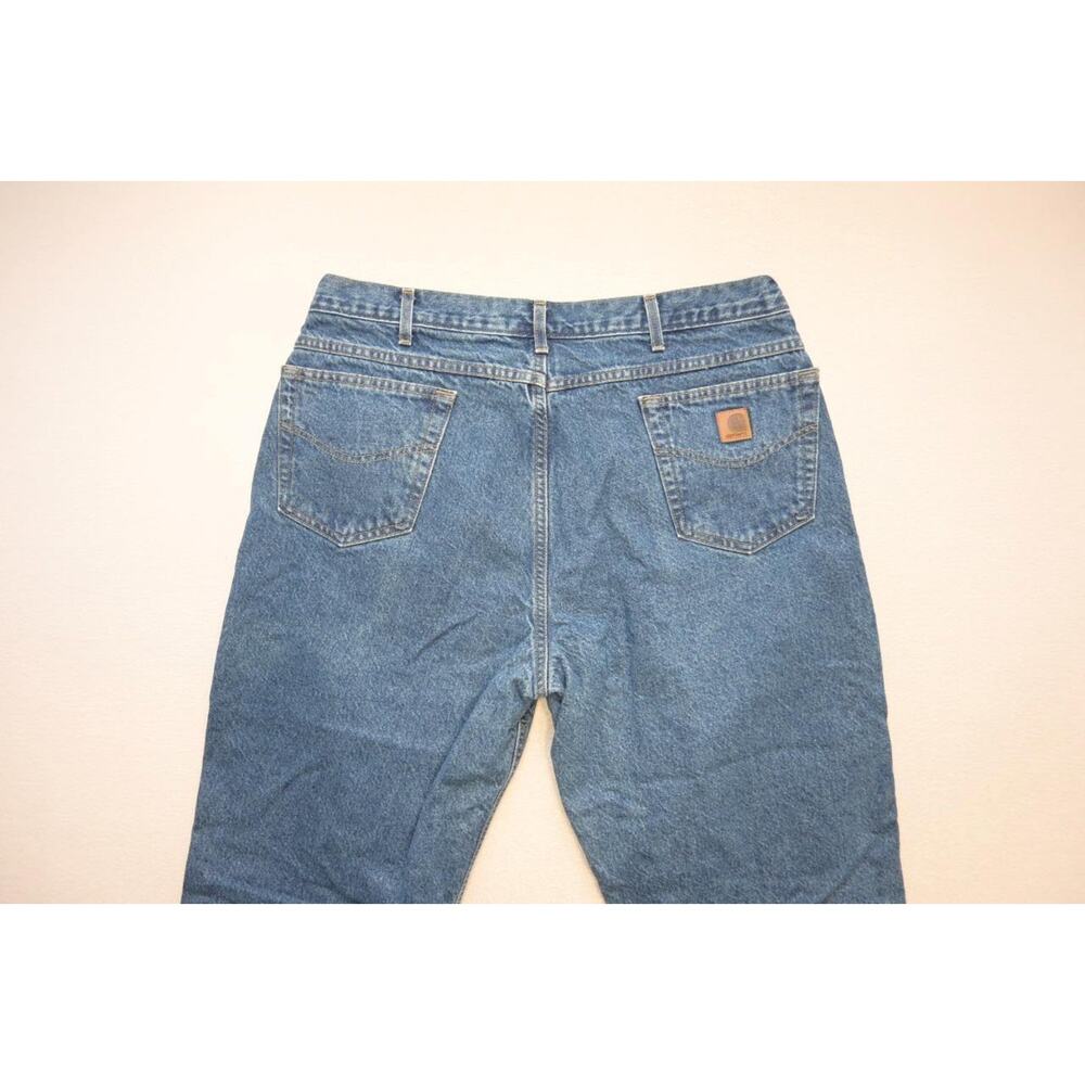 Carhartt B21 DST Denim Flannel Lined Jeans Rugged Work Wear Mens Sz 40 x 30 - Picture 7 of 7